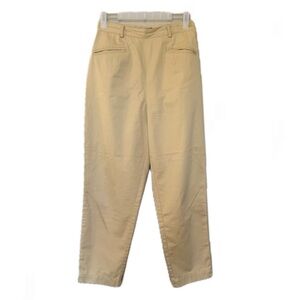 Women's Petite Everyday Work Chino Khaki Casual Cotton Straight Trousers